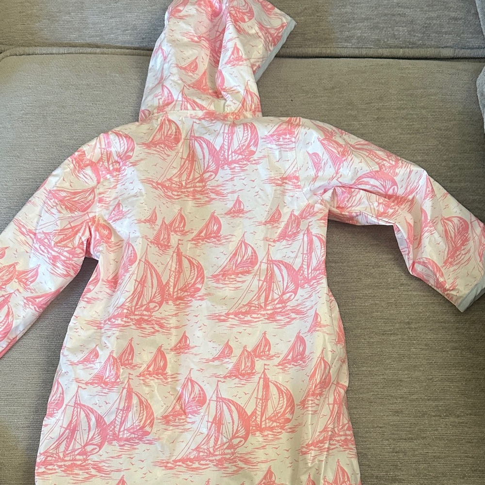 The Beaufort Bonnet Company Pink Sailboat Raincoat - Picture 4 of 4